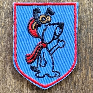 Vintage souvenirpatch Droopy Dog van Voyager