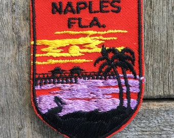 Naples Florida Vintage Souvenir Travel Patch from Voyager