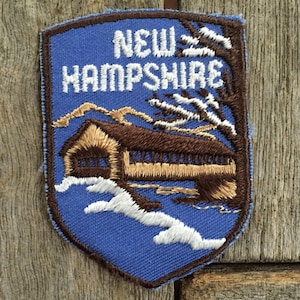 New Hampshire Vintage Souvenir Travel Patch from Voyager