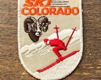 Ski Colorado Vintage Travel Souvenir-patch van Voyager