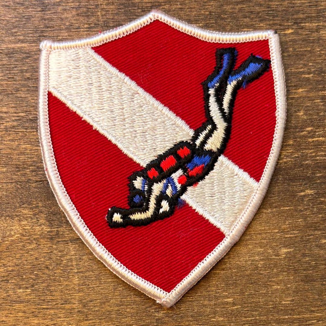 SCUBA Diving Diver Down Flag Patch - Etsy
