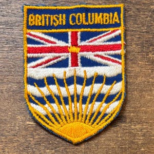 British Columbia Canada Vintage Souvenir Patch
