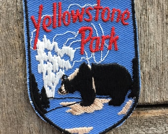 Yellowstone National Park Vintage Souvenir Travel Patch from Voyager - New In Original Package