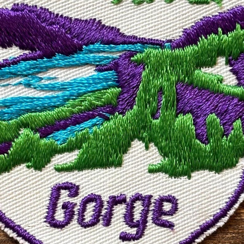 Columbia River Gorge Washington State Vintage Souvenir Travel Patch from Voyager image 3