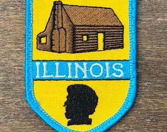 Illinois Vintage Souvenir Travel Patch from Embroidered Emblems