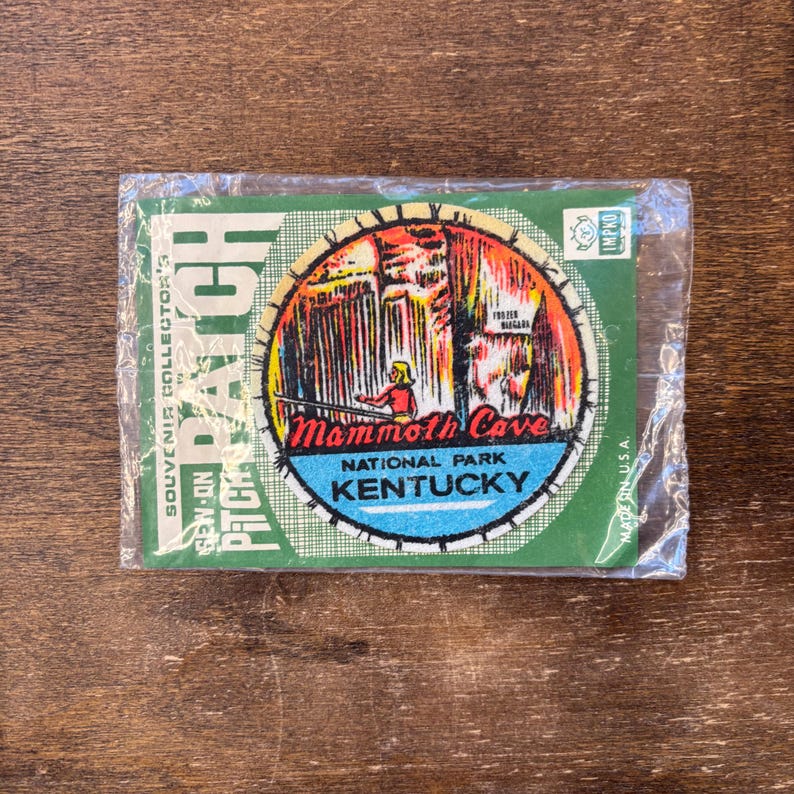 Kentucky's Mammoth Cave National Park Vintage Souvenir Travel Patch by ...