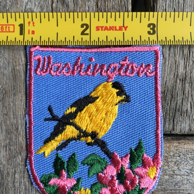 Washington State Vintage Souvenir Travel Patch from Voyager