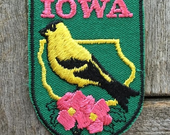 Iowa Vintage Souvenir Travel Patch from Voyager