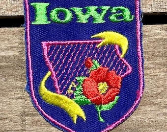 Iowa Vintage Souvenir Travel Patch from Voyager