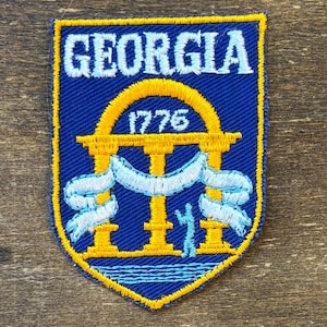 Parche de viaje vintage de Georgia de 1776 de Voyager