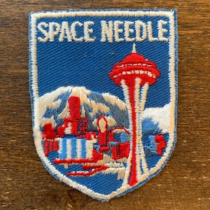 Space Needle, Seattle, Washington Vintage Souvenir Travel Patch from Voyager