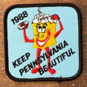 „Keep Pennsylvania Beautiful“ Vintage-Aufnäher von 1988