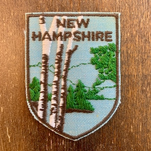 New Hampshire Vintage Souvenir Travel Patch from Voyager