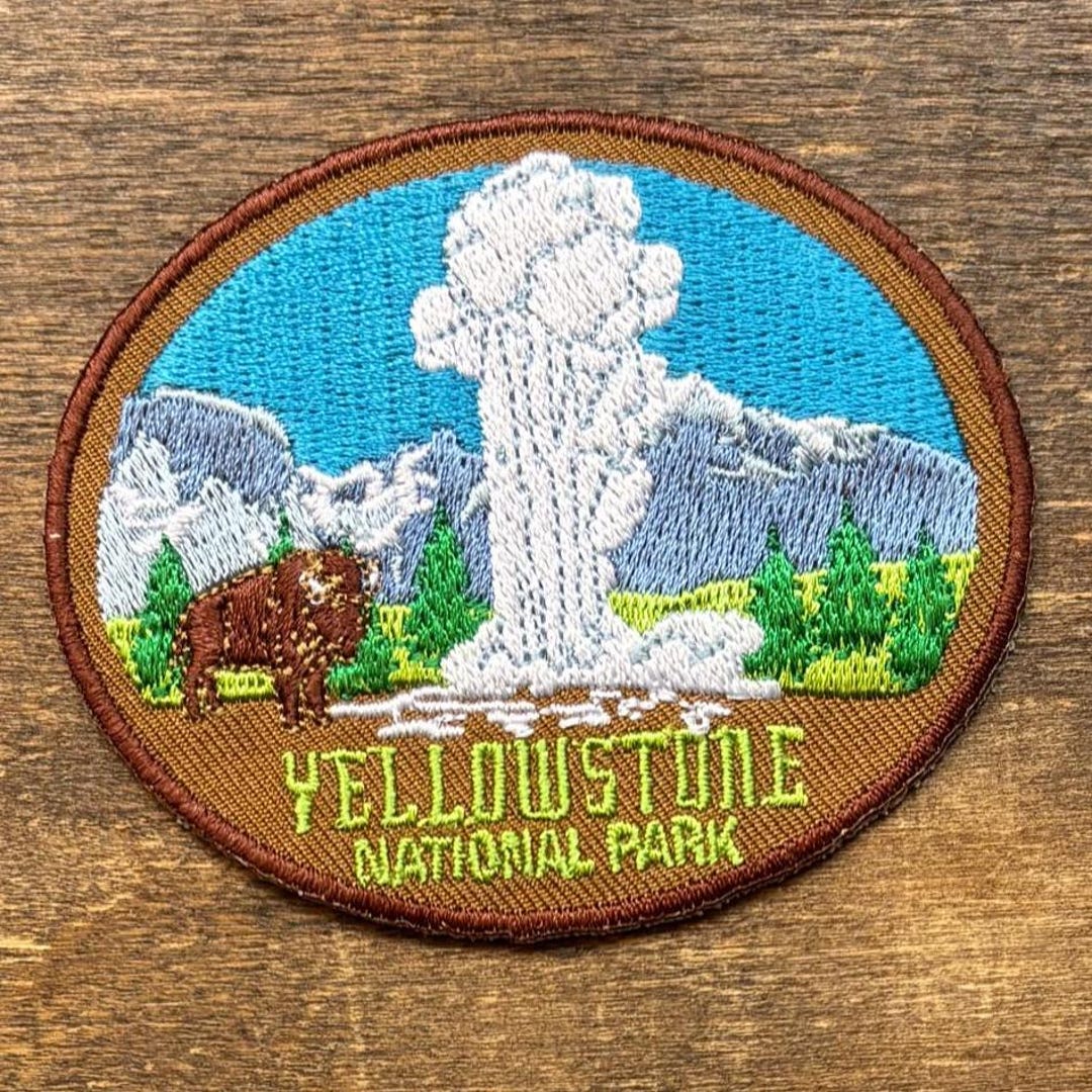 Yellowstone National Park Souvenir Travel Patch, - Etsy UK