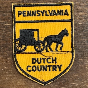 Pennsylvania Dutch Country Vintage Souvenir Travel Patch from Voyager