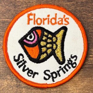 Florida'S Silver Springs Vintage Souvenir Travel Patch