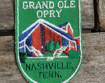 Grand Ole Opry Nashville Tennessee Vintage Souvenir Travel Patch from Voyager