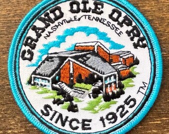 Grand Ole Opry, Nashville, Tennessee, Since 1925 Vintage Souvenir Travel Patch