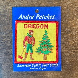 LAATSTE! Vintage souvenir reispatch Oregon Coast van Andre Patches