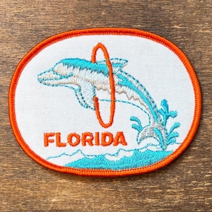 Florida Vintage Souvenir Travel Patch from Joe Cooper Fun Patches