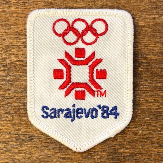 XIV Olympic Winter Games, Sarajevo 1984 Vintage Souvenir Patch