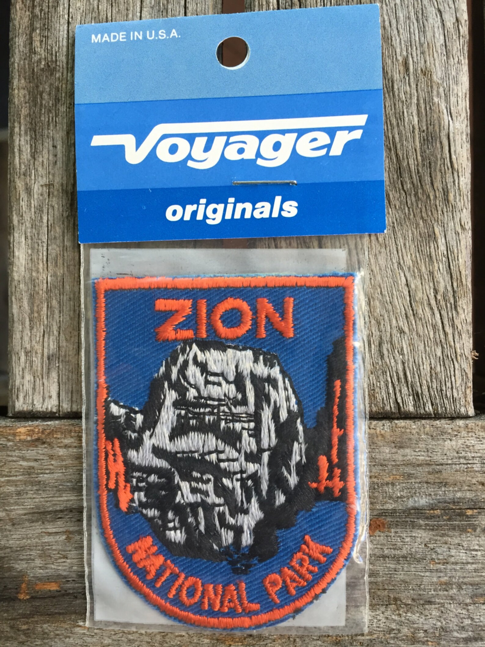 Zion National Park Vintage Souvenir Travel Patch From Voyager Etsy