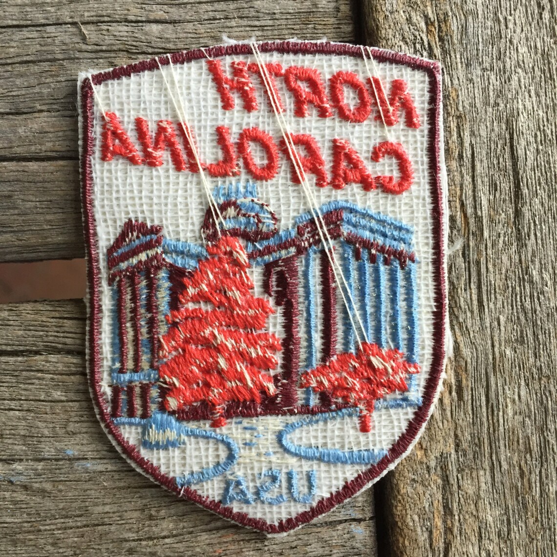 North Carolina Vintage Souvenir Travel Patch From Voyager Etsy