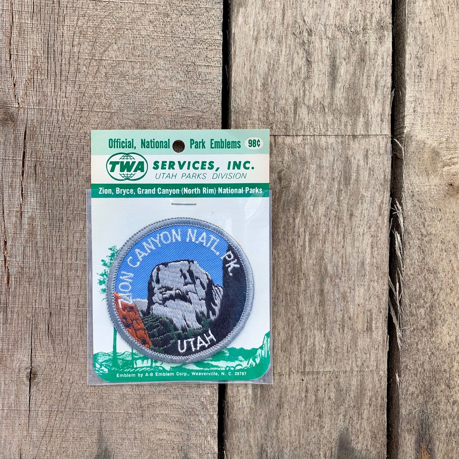 Zion National Park Utah Vintage Souvenir Travel Patch From TWA Etsy