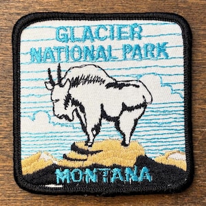 Glacier National Park, Montana, Vintage Souvenir Travel Patch