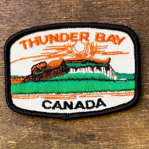 Thunder Bay, Ontario, Canada Vintage Souvenir Patch