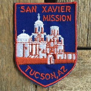 San Xavier Mission Tucson, Arizona Vintage Souvenir Travel Patch from Voyager