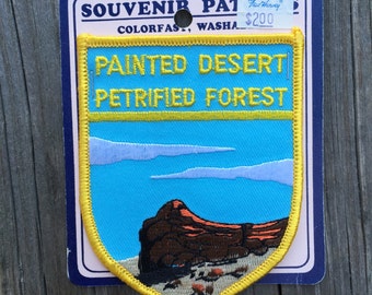 Painted Desert, Petrified Forest Vintage Souvenir Travel Patch