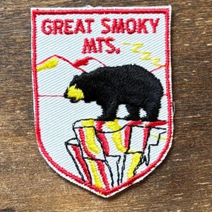 Great Smoky Mountains National Park Vintage Souvenir Travel Patch from Voyager