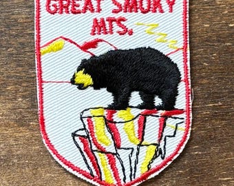 Great Smoky Mountains National Park Vintage Souvenir Travel Patch from Voyager