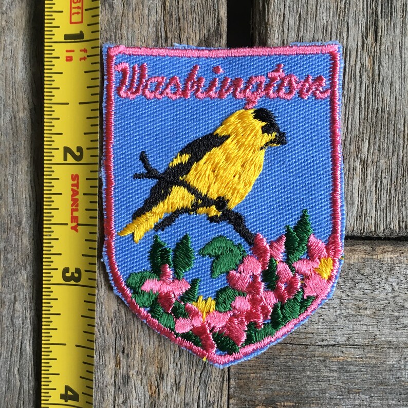 Washington State Vintage Souvenir Travel Patch from Voyager