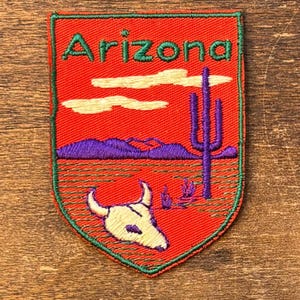 Arizona Vintage Souvenir Travel Patch from Voyager