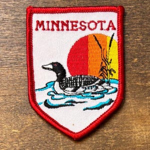 Minnesota Vintage Souvenir Resemärke från Broderade Emblem