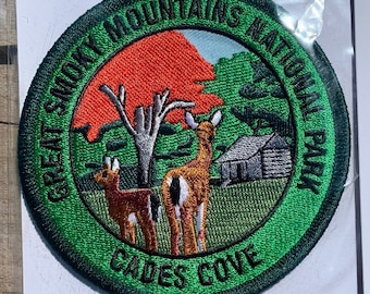 Great Smoky Mountains National Park Cade's Cove Vintage Souvenir Travel Patch