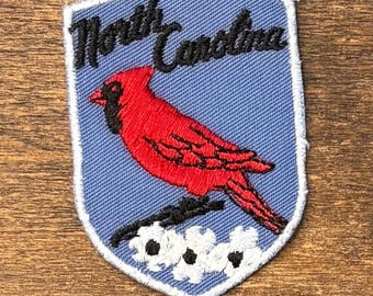 North Carolina Vintage Souvenir Travel Patch from Voyager