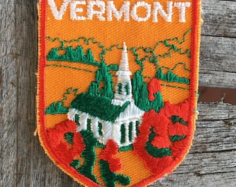 Patch de viagem vintage de Vermont, lembrança da Voyager.