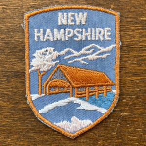 New Hampshire Vintage Souvenir Travel Patch from Voyager