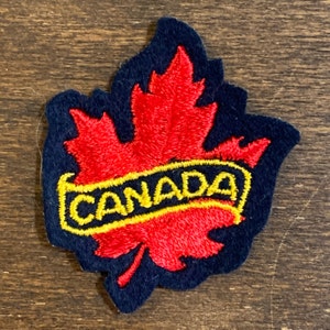 Canada Vintage Travel Souvenir Patch by Dress Cress Embroidery Emblems (2.5 x 2 inches)