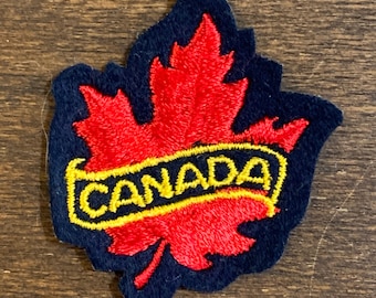 Canada Vintage Travel Souvenir Patch by Dress Cress Embroidery Emblems (2.5 x 2 inches)