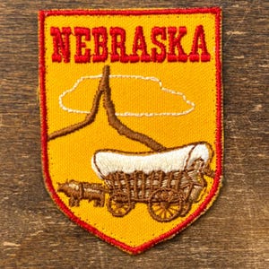 Nebraska Vintage Souvenir Travel Patch from Voyager