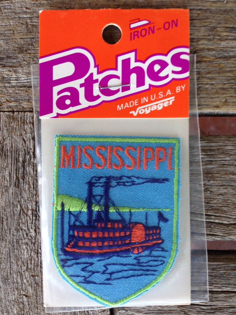Mississippi Vintage Souvenir Travel Patch From Voyager Etsy