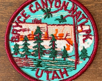 Bryce Canyon National Park Vintage Souvenir Travel Patch, a Trailblazer Emblems by B&B Enterprises