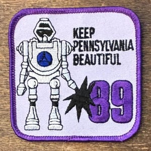 „Keep Pennsylvania Beautiful“ Vintage-Aufnäher von 1989