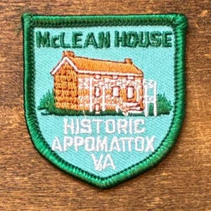 McLean House, Appomattox, Virginia Vintage Souvenir Travel Patch