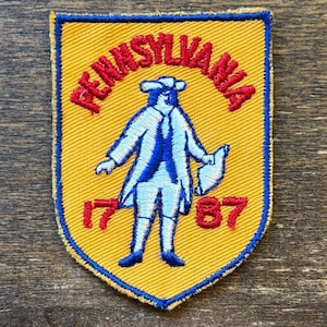 Pennsylvania 1787 Vintage Souvenir Souvenir Patch von Voyager