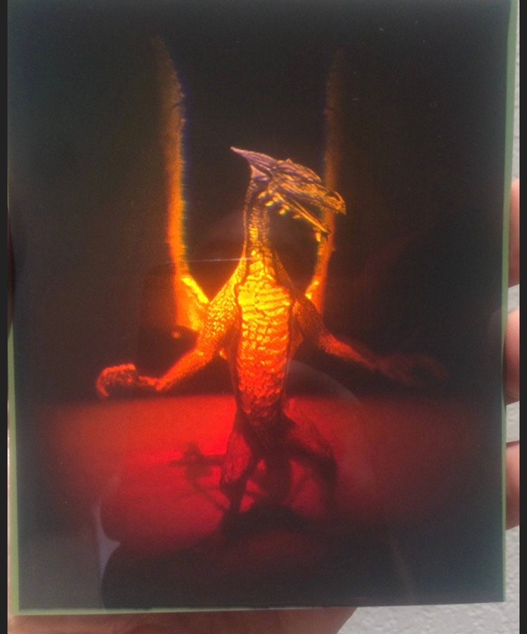 Set of Three Holograms:a Revolver, Dragon Ready to Move, Wanna Talk! - Etsy